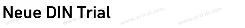 Neue DIN Trial字体转换
